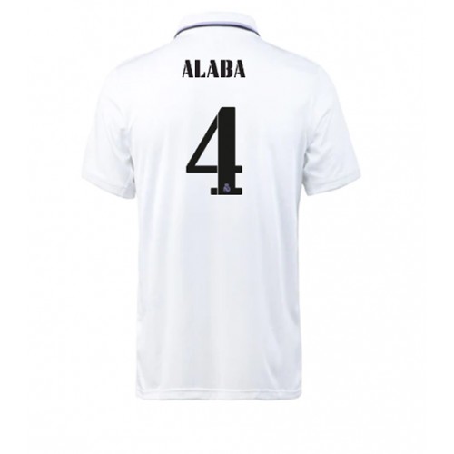 Real Madrid David Alaba #4 Hjemmedrakt 2022-23 Kortermet Real Madrid David Alaba #4 Hjemmedrakt 2022-23 Kortermet